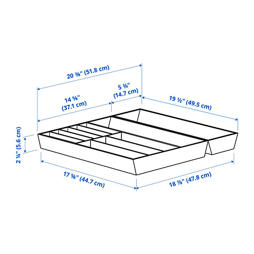 UPPDATERA, bandeja cubiertos/utensilios. 2 de 2 open dialog
