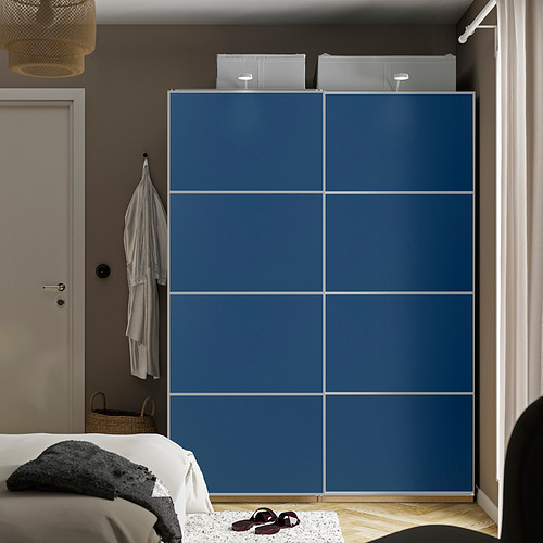 PAX / MEHAMN, wardrobe with sliding doors. 2 of 4 open dialog