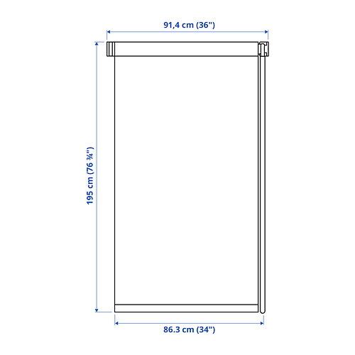 FRIDANS, persiana enrollable opaca 8 de 9 open dialog