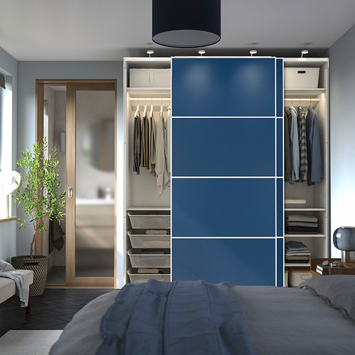 PAX / MEHAMN, wardrobe with sliding doors. 3 of 4 open dialog