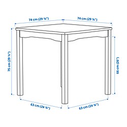 Measurement Illustration - HAUGA table