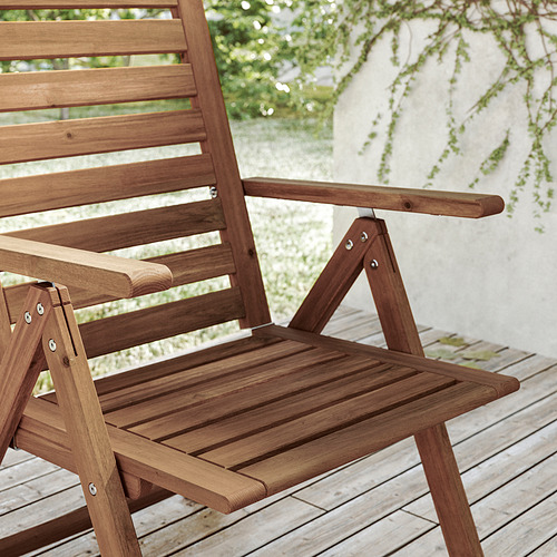 NÄMMARÖ, sillón plegable y reclinable, exterior. 6 de 8 open dialog