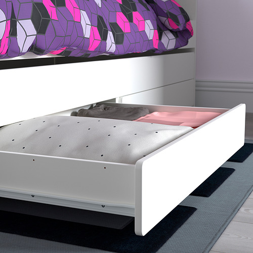 SLÄKT, bed frame with underbed and storage & LURÖY slatted 7 of 8 open dialog
