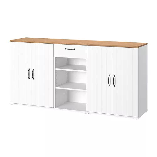 IKEA Santo Domingo - SKRUVBY Storage combination, white, 74 3/4