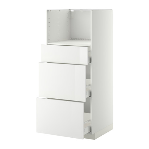 METOD, high cabinet/3 drawers f microwave. 1 of 6 open dialog