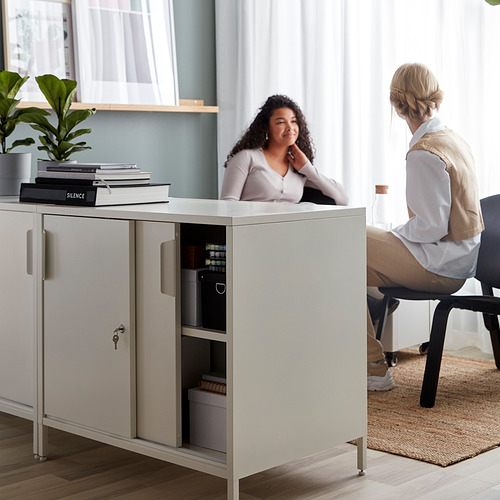 TROTTEN, cabinet with sliding doors 4 of 10 open dialog