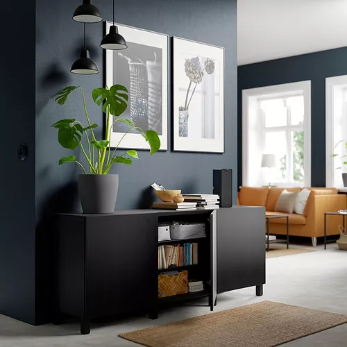 IKEA Santo Domingo BESTÅ mueble sala con puertas, LAPPVIKEN