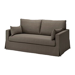 HYLTARP, sofá 2 plazas, Gransel marrón grisáceo