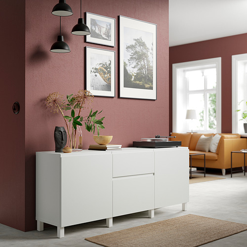 BESTÅ, sideboard with drawer runner, soft-closing 3 of 7 open dialog