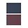 Variación actual: doble cara/azul grisáceo oscuro lila rojizo oscuro