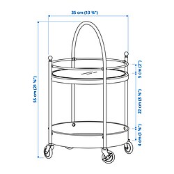 Measurement Illustration - FRÖSJÖN cart