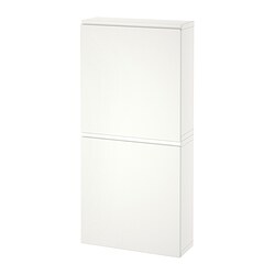 BESTÅ, gabinete de pared+2 puertas, Blanco / Västerviken blanco