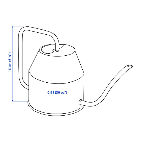 Ilustración con medidas del producto: VATTENKRASSE.
