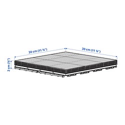 Ilustración de medidas - RUNNEN tarima exterior