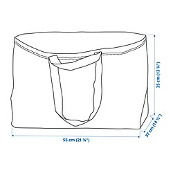 Measurement Illustration - FRAKTA large carrier bag