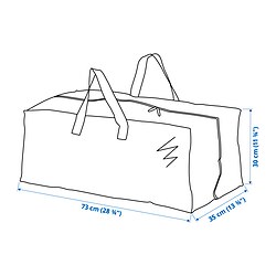 Measurement Illustration - FRAKTA storage bag for cart