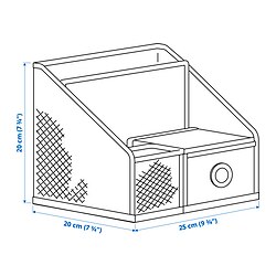 Measurement Illustration - DRÖNJÖNS desk organizer