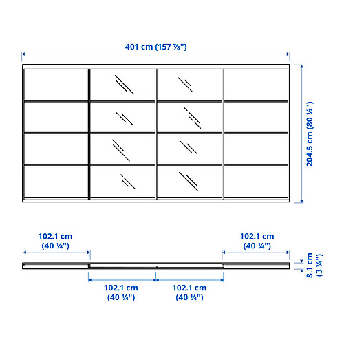 SKYTTA / MEHAMN / AULI, sliding door. 3 of 3 open dialog