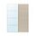 Selecciona variación de color: aluminio espejo de vidrio/doble cara beige grisáceo