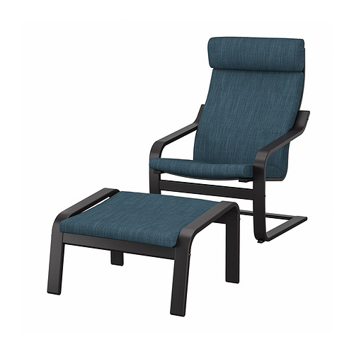 POÄNG, armchair and ottoman 1 of 8 open dialog