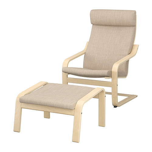 POÄNG, sillón y reposapiés 1 de 6 open dialog