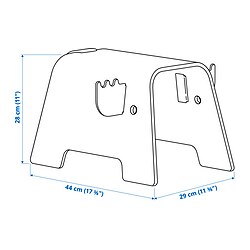 Measurement Illustration - GREJSIMOJS children's stool