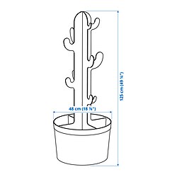 Measurement Illustration - GREJSIMOJS clothes stand