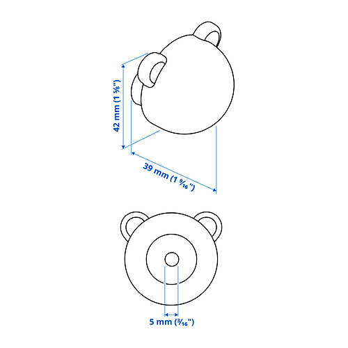 Ilustración con medidas del producto: GREJSIMOJS.