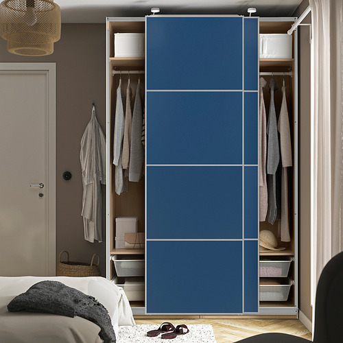 PAX / MEHAMN, wardrobe with sliding doors. 3 of 4 open dialog