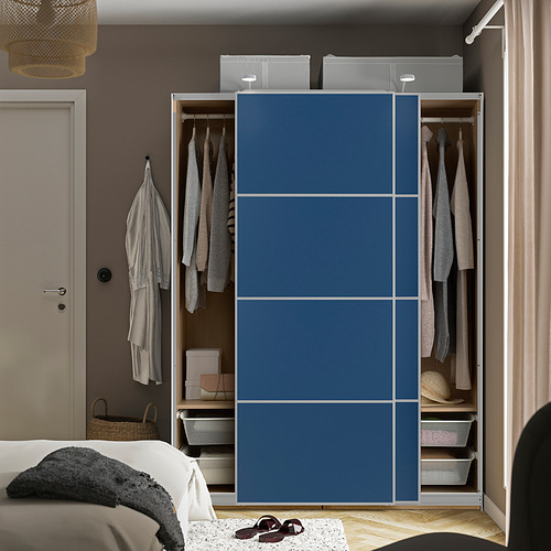 PAX / MEHAMN, wardrobe with sliding doors. 3 of 4 open dialog