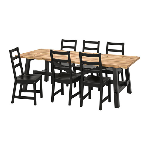 SKOGSTA / NORDVIKEN, table and 6 chairs 1 of 8 open dialog