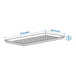 Ilustración de medidas - BAGGMUCK alfombrilla para zapatos