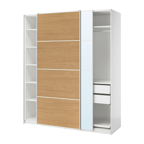 PAX / MEHAMN / AULI, wardrobe with sliding doors. 1 of 5 open dialog