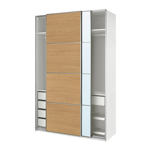 PAX / MEHAMN / AULI, wardrobe with sliding doors. 1 of 5 open dialog