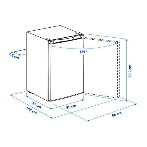 Ilustración con medidas del producto: LAGAN.