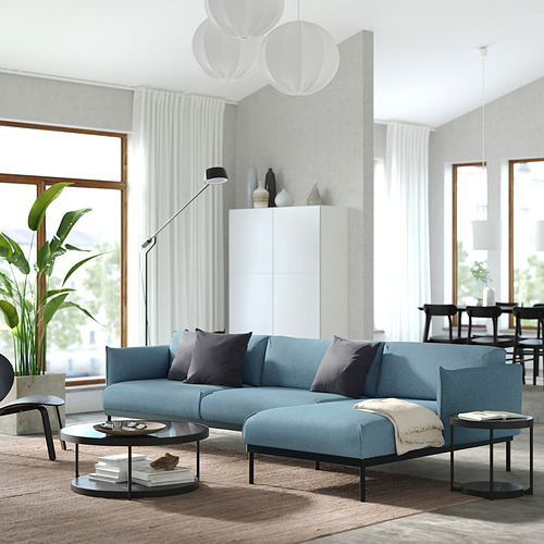 ÄPPLARYD, 4-seat sofa with chaiselongue. 2 of 7 open dialog