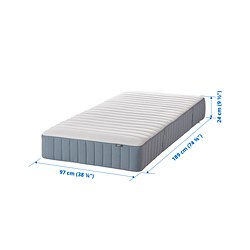 Measurement Illustration - VALEVÅG Hybrid mattress