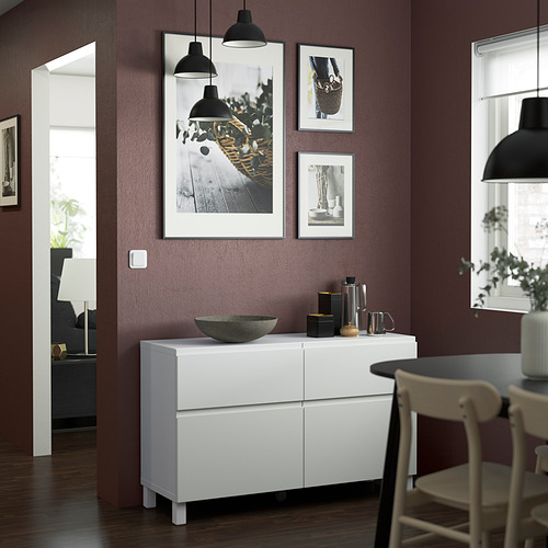 BESTÅ, sideboard with drawer runner, soft-closing 3 of 7 open dialog