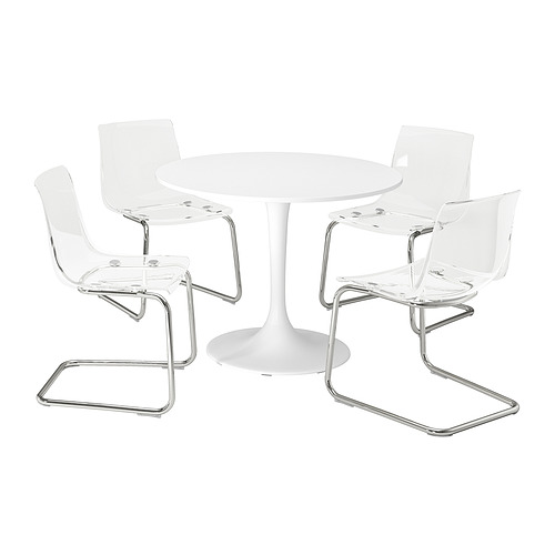 DOCKSTA / TOBIAS, round table and 4 chairs 1 of 7 open dialog