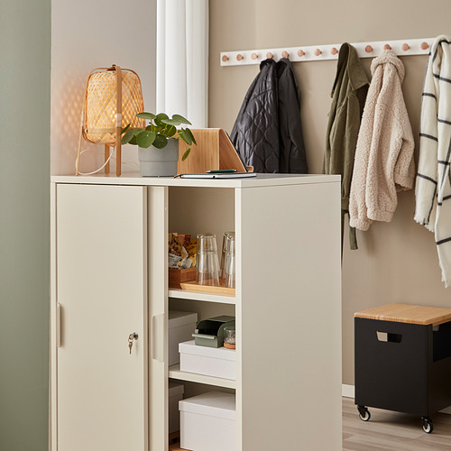 TROTTEN, cabinet with sliding doors 3 of 12 open dialog
