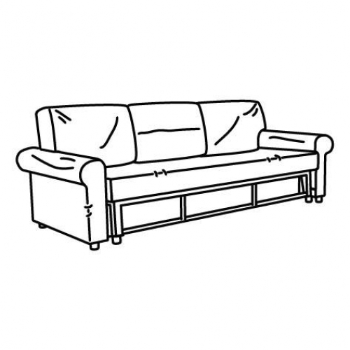 VRETSTORP, 3 seat sofa bed frame. 1 of 1 open dialog