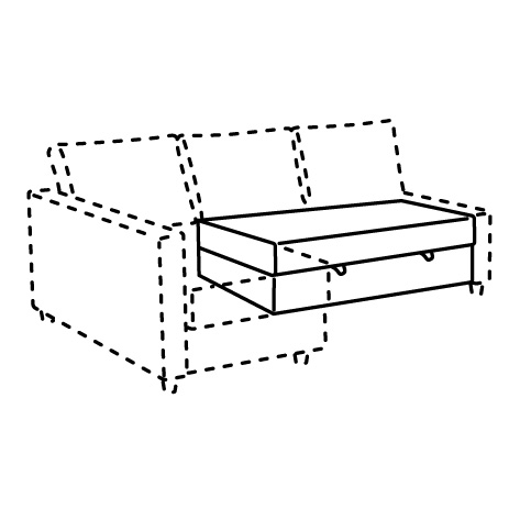 FRIHETEN, seat section for sleeper sectional. 1 of 2 open dialog