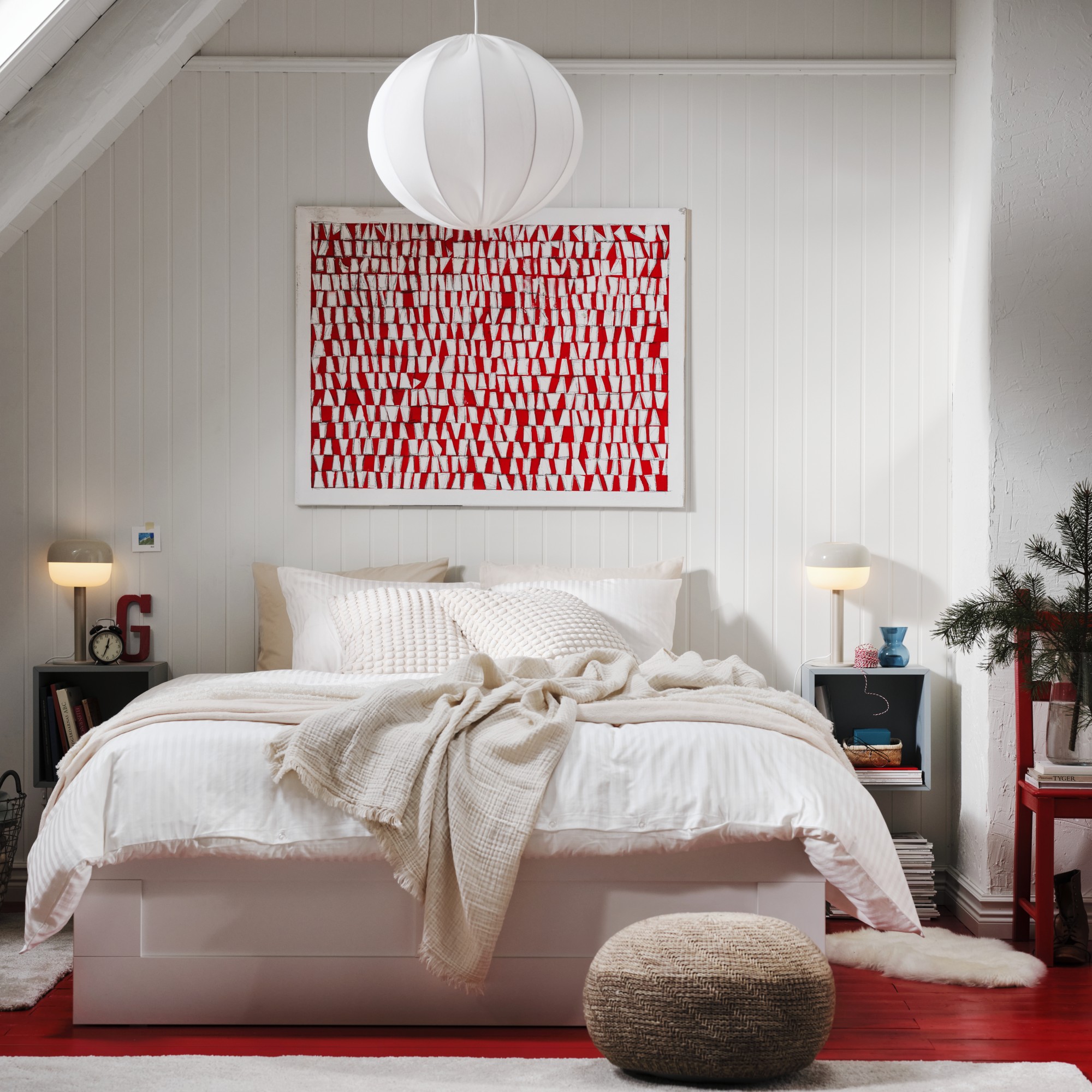 BRIMNES, bed with storage. 2 of 9 open dialog