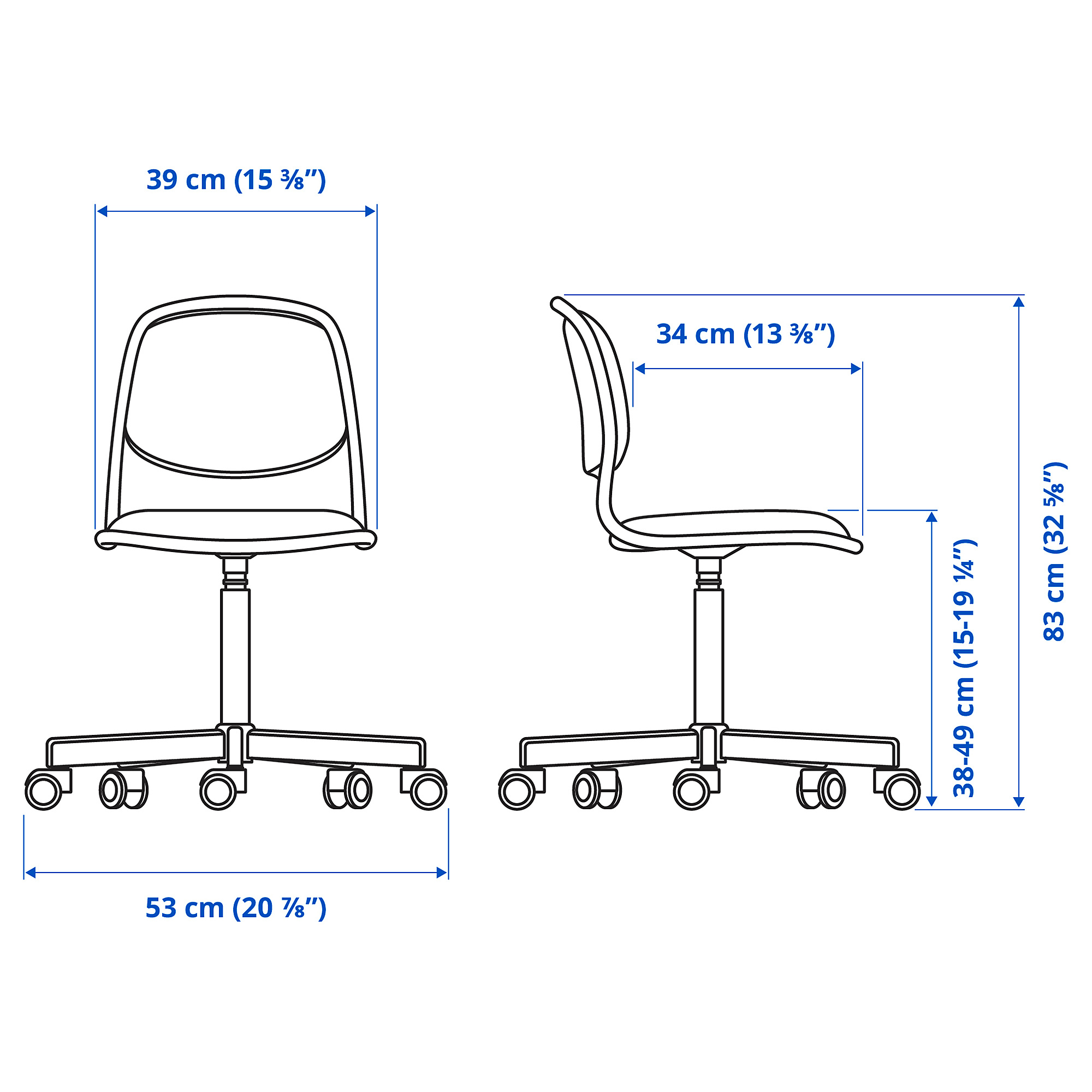ÖRFJÄLL, child's desk chair. 6 of 6 open dialog