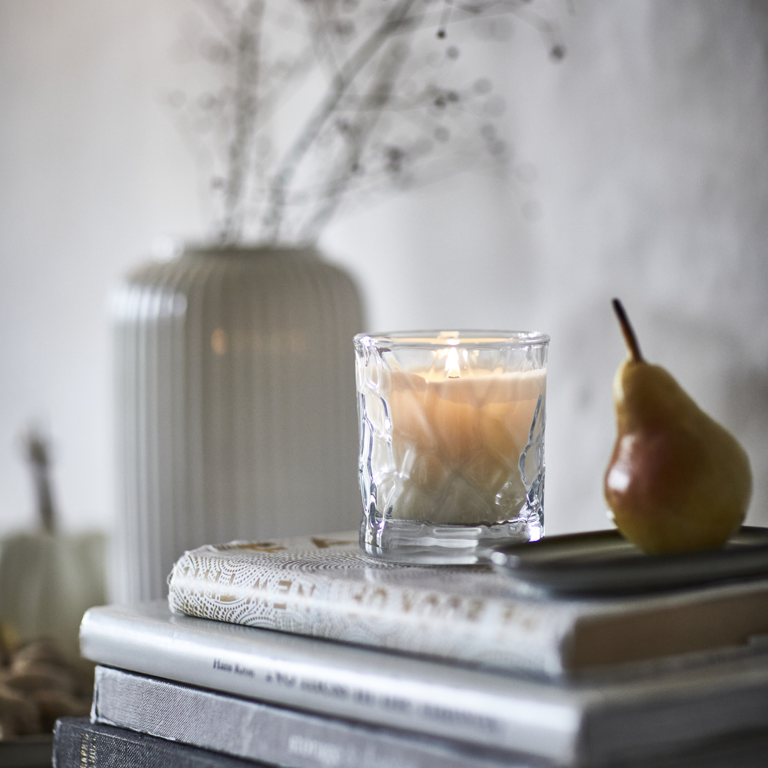 HÖSTAGILLE, scented candle in glass 2 of 3 open dialog