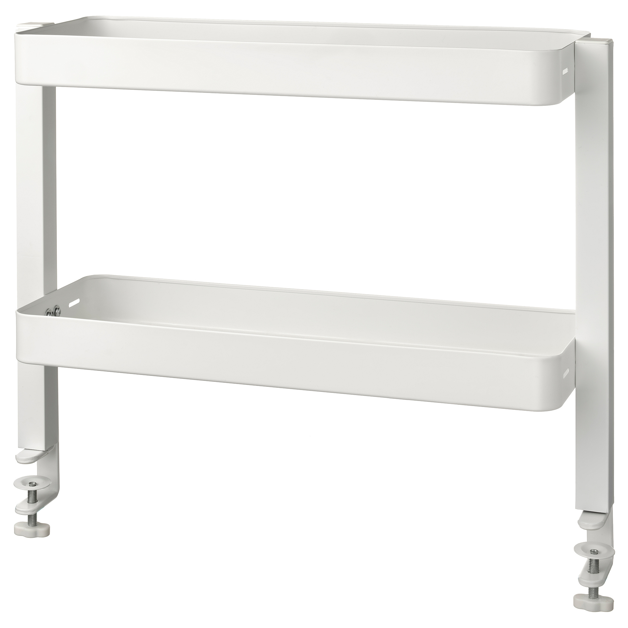 VATTENKAR, desktop shelf, White