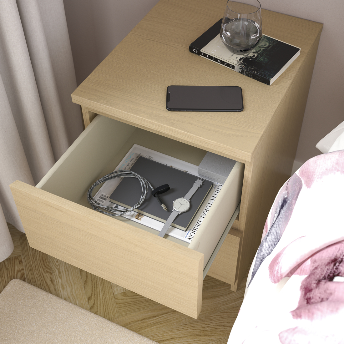 MALM, chest with 2 drawers. 3 of 4 open dialog