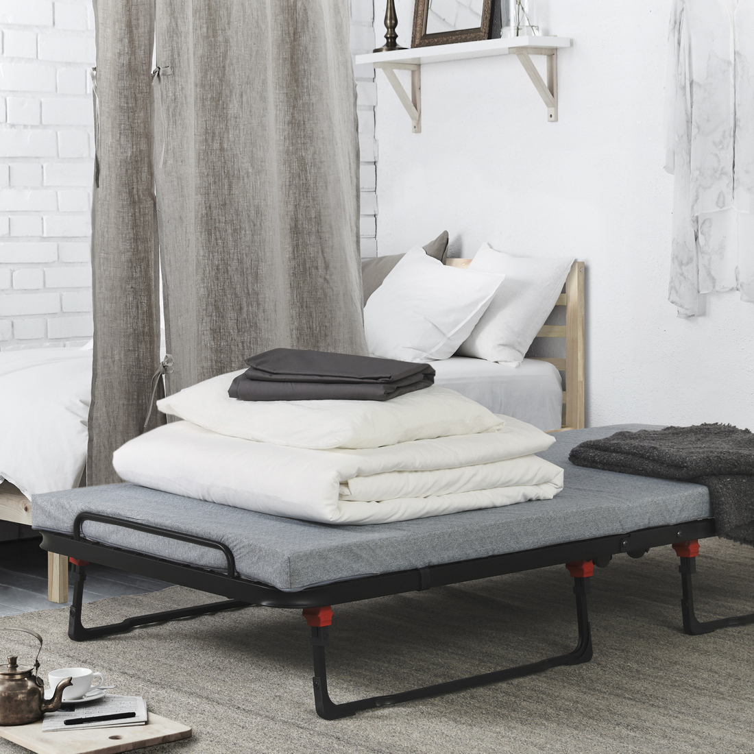NORRUDDEN, cama extra. 4 de 8 open dialog
