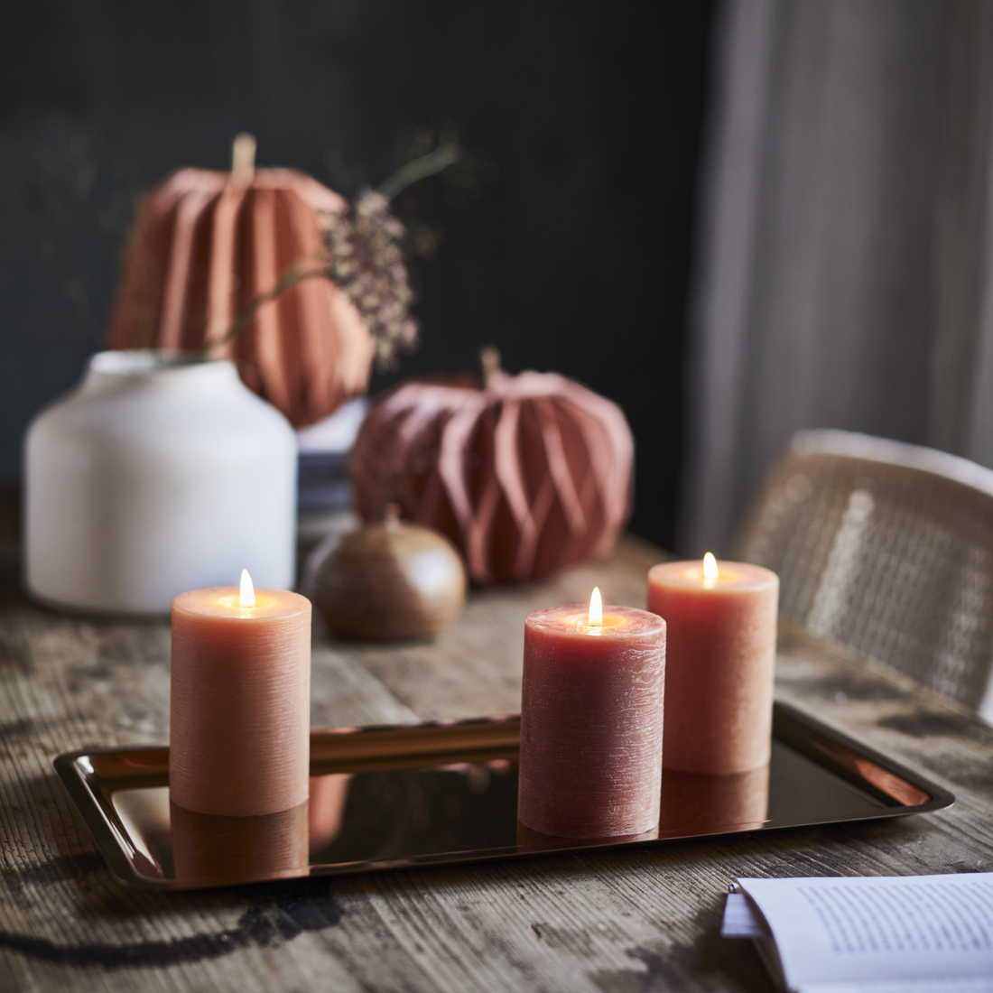 HÖSTAGILLE, plato para velas 4 de 4 open dialog