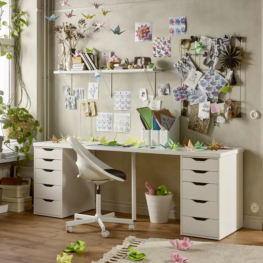 IKEA Puerto Rico - ALEX 5-drawer filing cabinet, white, 14 1/8x27
